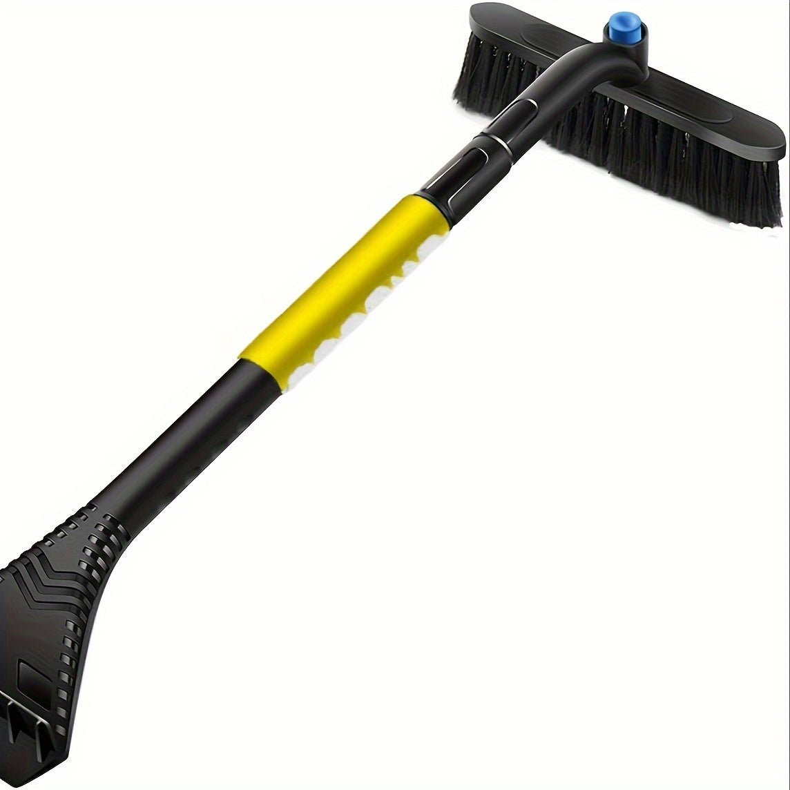 26-inch 3-in-1 Automotive Telescopic Snow Shovel and Brush for Cars SUV Trucks, Removable Scratch-Free Snow Shovel with Ergonomic Foam Handle, Swivel PVC Brush Heads for Car Windshield PVC Brush