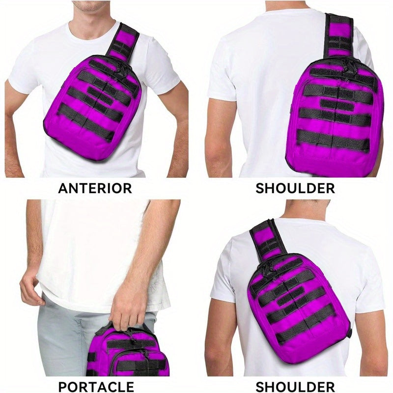 Purple Utility Tactical Backpack for Daily Life, Birthday Gift for Father and Mother