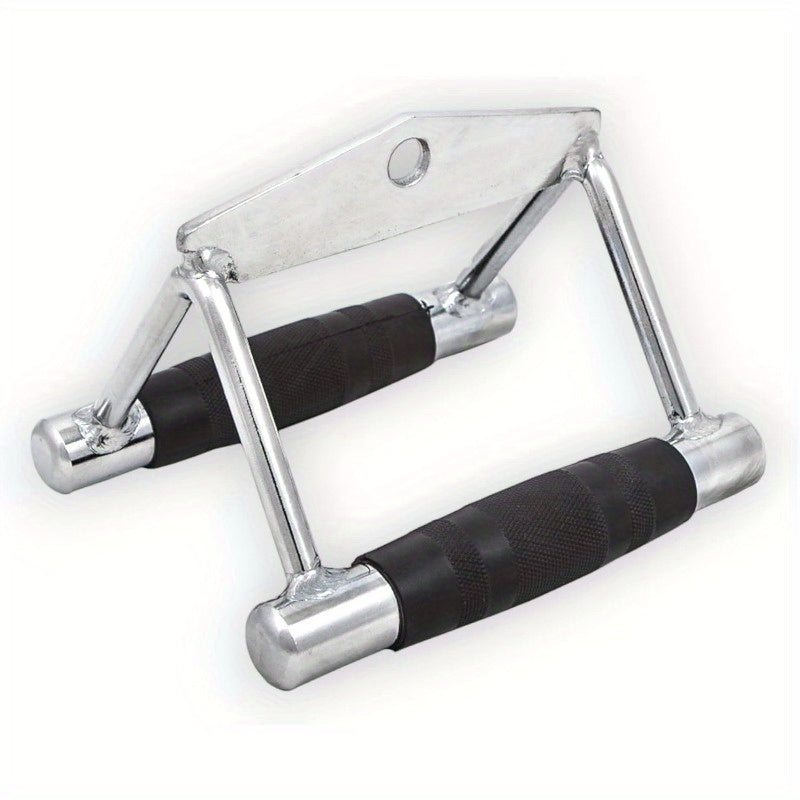 Heavy Duty Gym V Bar Grip Steel Pull Down Cable Attachment, Cable Machine Accessories for Home Gym, Attachment for Weight Workout