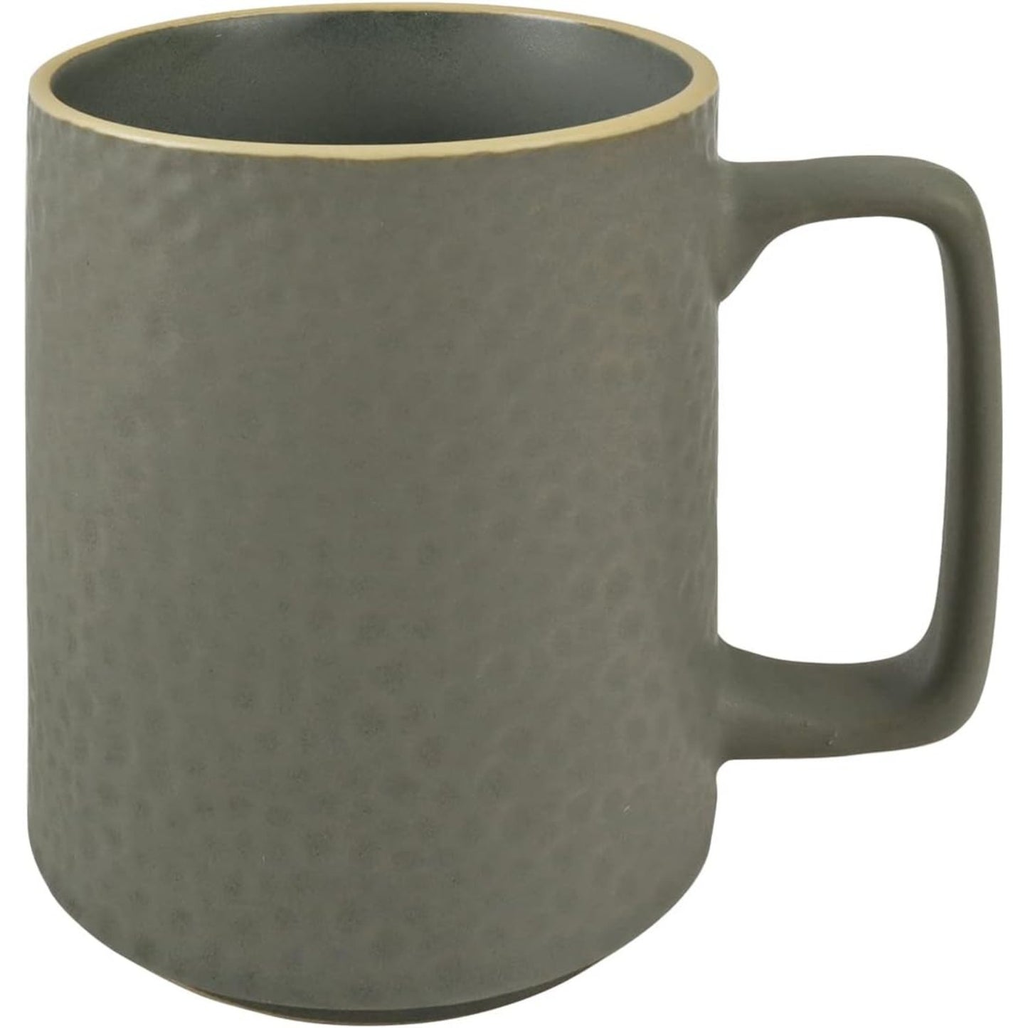13 Oz Ceramic Coffee Mug, Faintly Green Tea Cup for Office and Home, Dishwasher and Microwave Safe (Faintly green)…