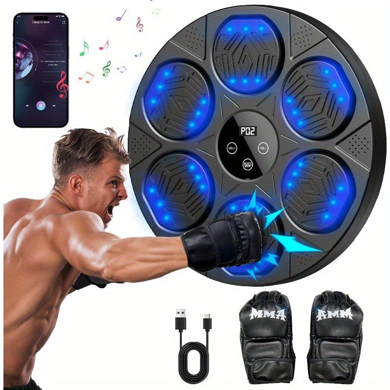 Music Boxing Machine for Adults, Wall Mounted Smar Boxing Machine