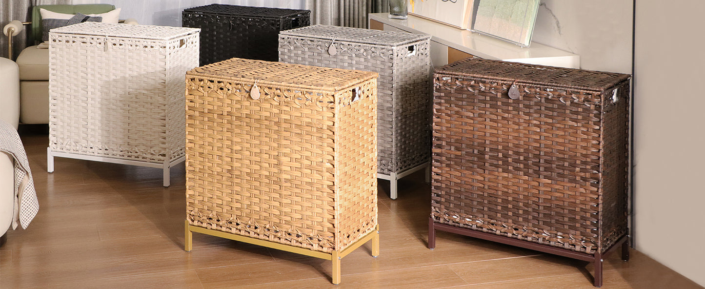 Laundry Hamper with 3 Removable Liner Bags