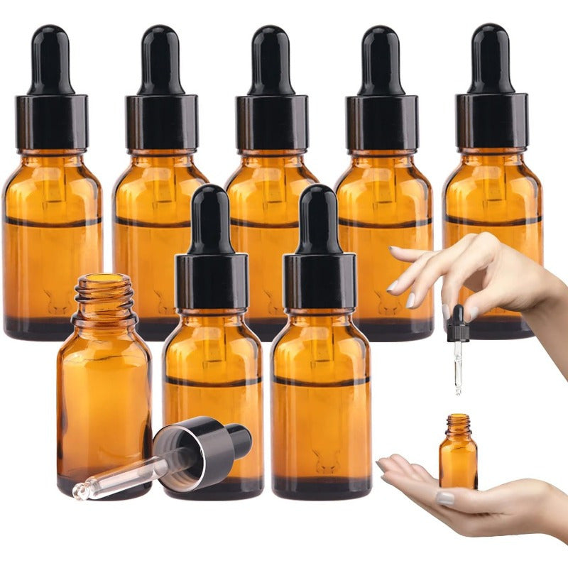 1/2 Oz Glass Dropper Bottle, 15mL Tincture Bottles with Dropper