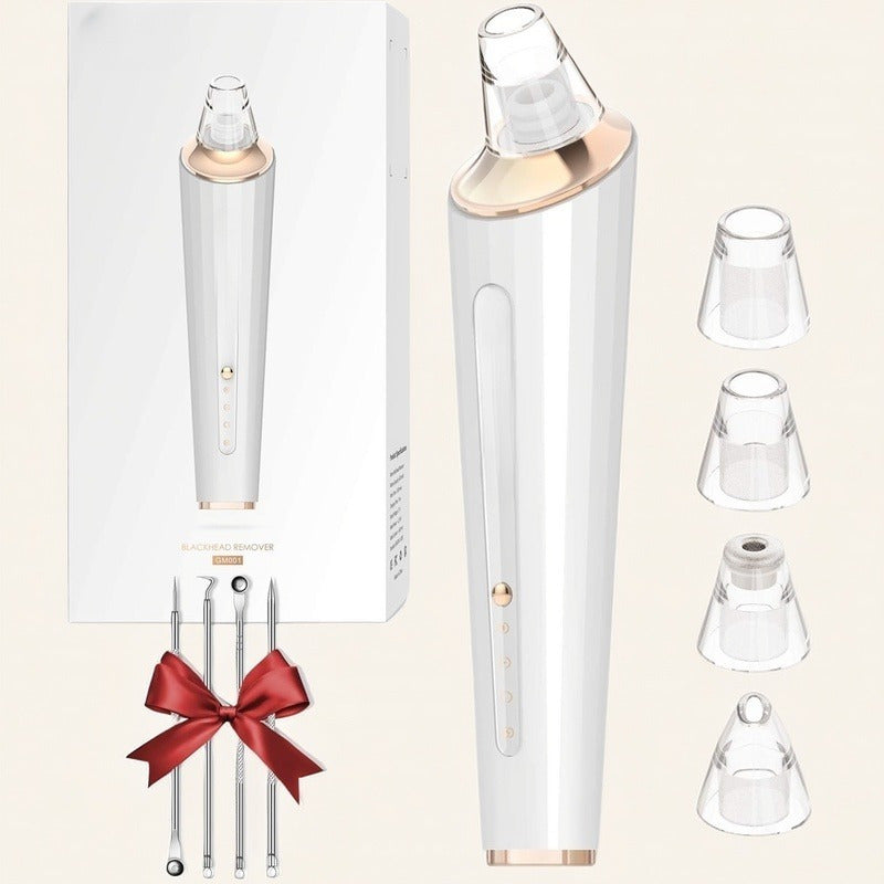 Blackhead Remover Pore Vacuum Cleaner Acne Comedo Extractor USB Rechargeable Blackhead Suction Tool with 4 Probes and 3 Adjustable Suction Level for Blackhead Whitehead Acne Removal