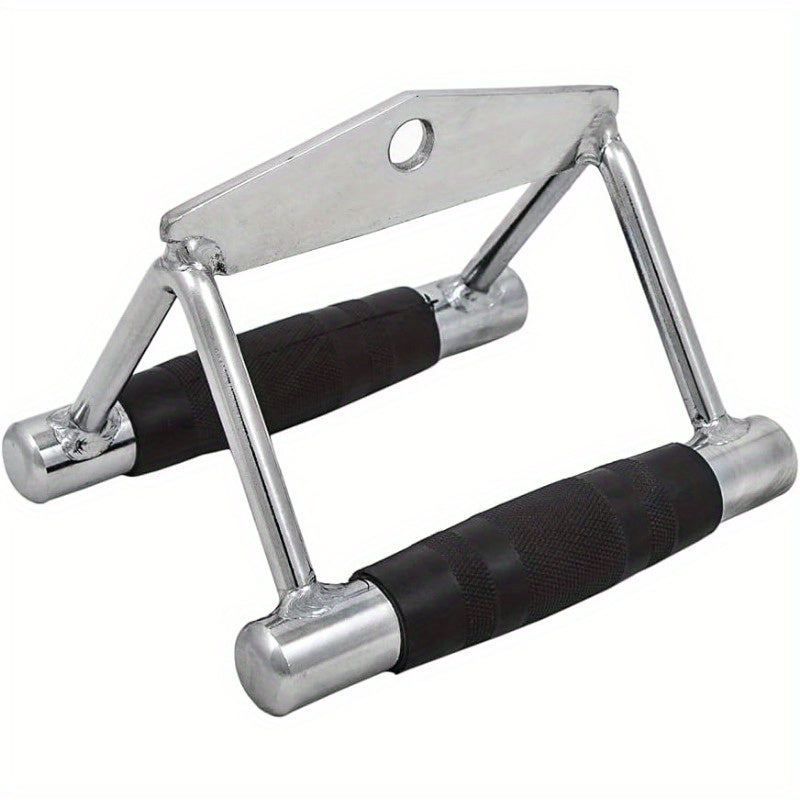 Heavy Duty Gym V Bar Grip Steel Pull Down Cable Attachment, Cable Machine Accessories for Home Gym, Attachment for Weight Workout