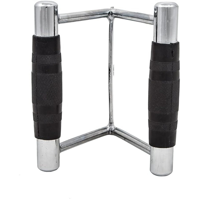 Heavy Duty Gym V Bar Grip Steel Pull Down Cable Attachment, Cable Machine Accessories for Home Gym, Attachment for Weight Workout