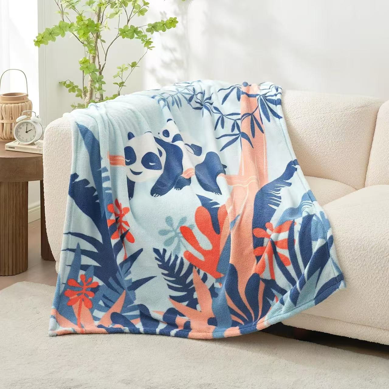 Panda Adventure - Throw Blanket – 43” x 59”