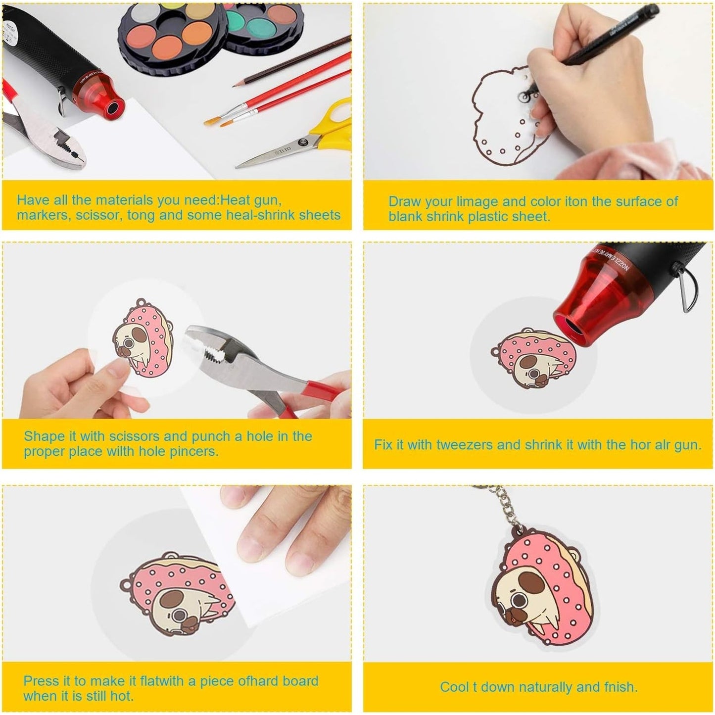 Heat Gun for Crafting - Black