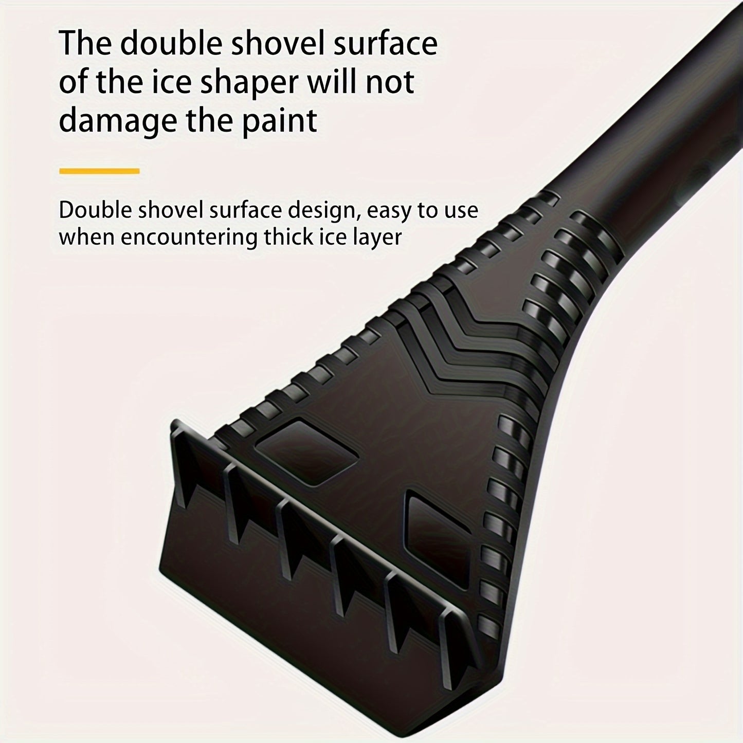 26-inch 3-in-1 Automotive Telescopic Snow Shovel and Brush for Cars SUV Trucks, Removable Scratch-Free Snow Shovel with Ergonomic Foam Handle, Swivel PVC Brush Heads for Car Windshield PVC Brush