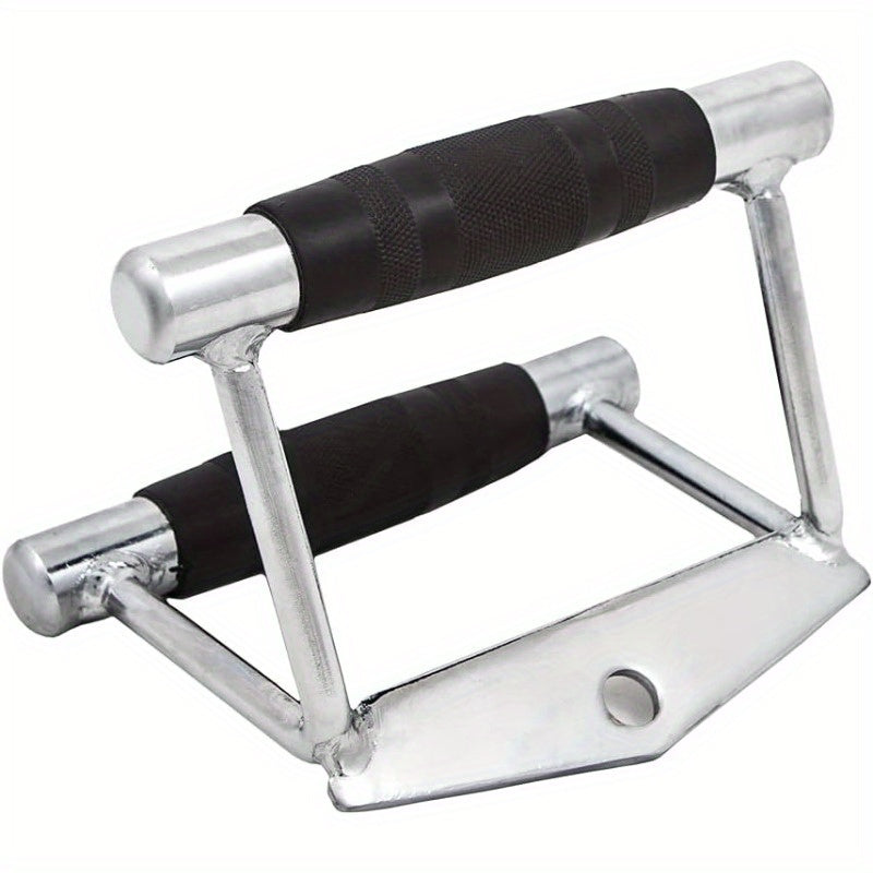 Heavy Duty Gym V Bar Grip Steel Pull Down Cable Attachment, Cable Machine Accessories for Home Gym, Attachment for Weight Workout