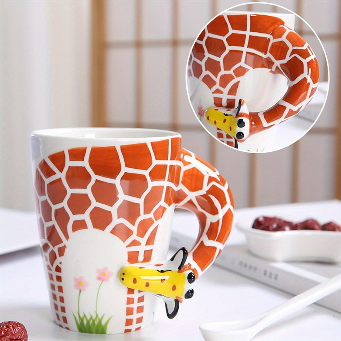 Mugs Animal Giraffe Mug Gift Funny Mug Coffee Mug Ceramic 400ml Tea Mug Coffee Mug Cute Birthday Gift for Boyfriend Boys Women Men