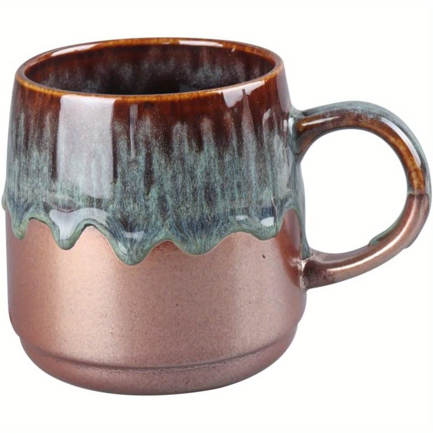 Large Ceramic Coffee Mug, 21 Oz, Gilt Reseda Big Tea Cup for Office and Home, Dishwasher and Microwave Safe...