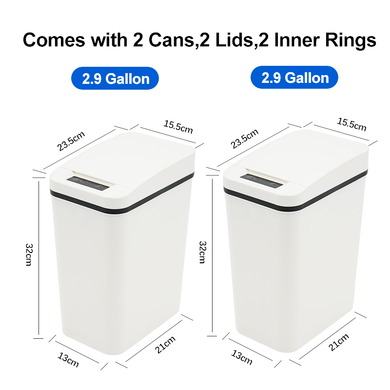 2.9 - Gallon Smart Sensor Trash Can - Touchless & Hygienic