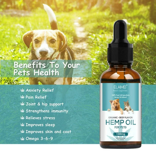 XMNZMH Oil for Pets Dog Calming Oil Joint Pain Relief Anxiety Arthritis Stress Dog