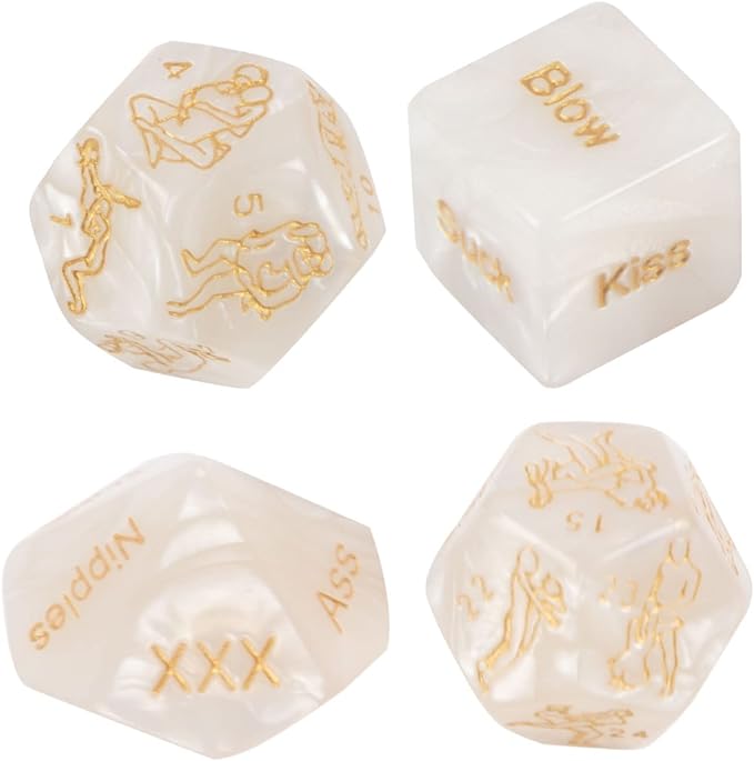 Sex dice for Couples Naughty Sex dice Naughty Sex dice Sex dice Games for Adults Bedroom Sex dice for Couples Game (Milk White) YY4
