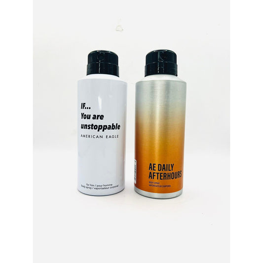 IF HE IS UNSTOPPABLE+DAILY AFTERHOURS MEN'S BODY SPRAY 2*4.5OZ