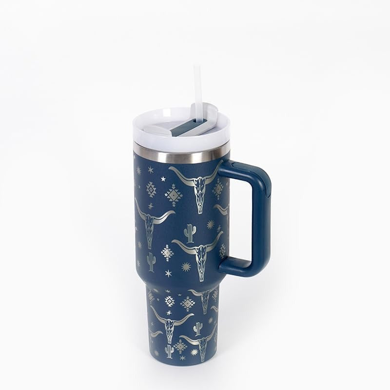 40 oz. stainless steel mug, insulated for durability