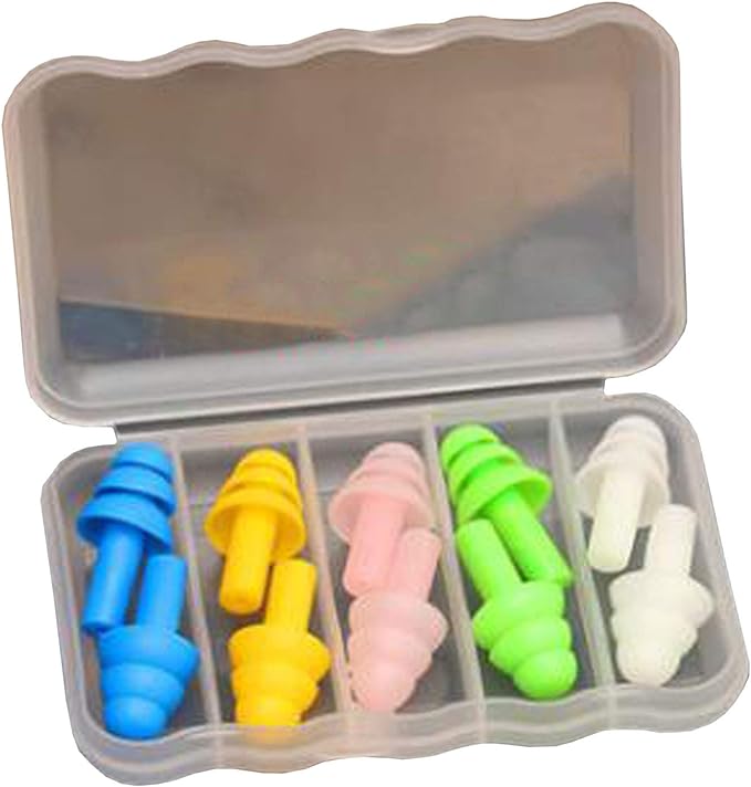 Lunali Ear Plugs 5 Pairs Sleep Soundproofing Case Can Be Used Repeatedly
