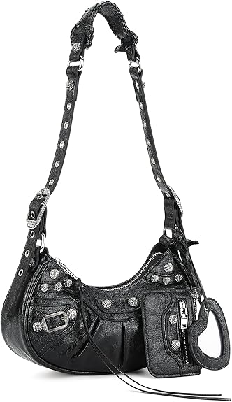 Cross Body Bag Purses for Women Shoulder Bag With Rhinestons Fashion Rivet Punk Bag Y2K Bag