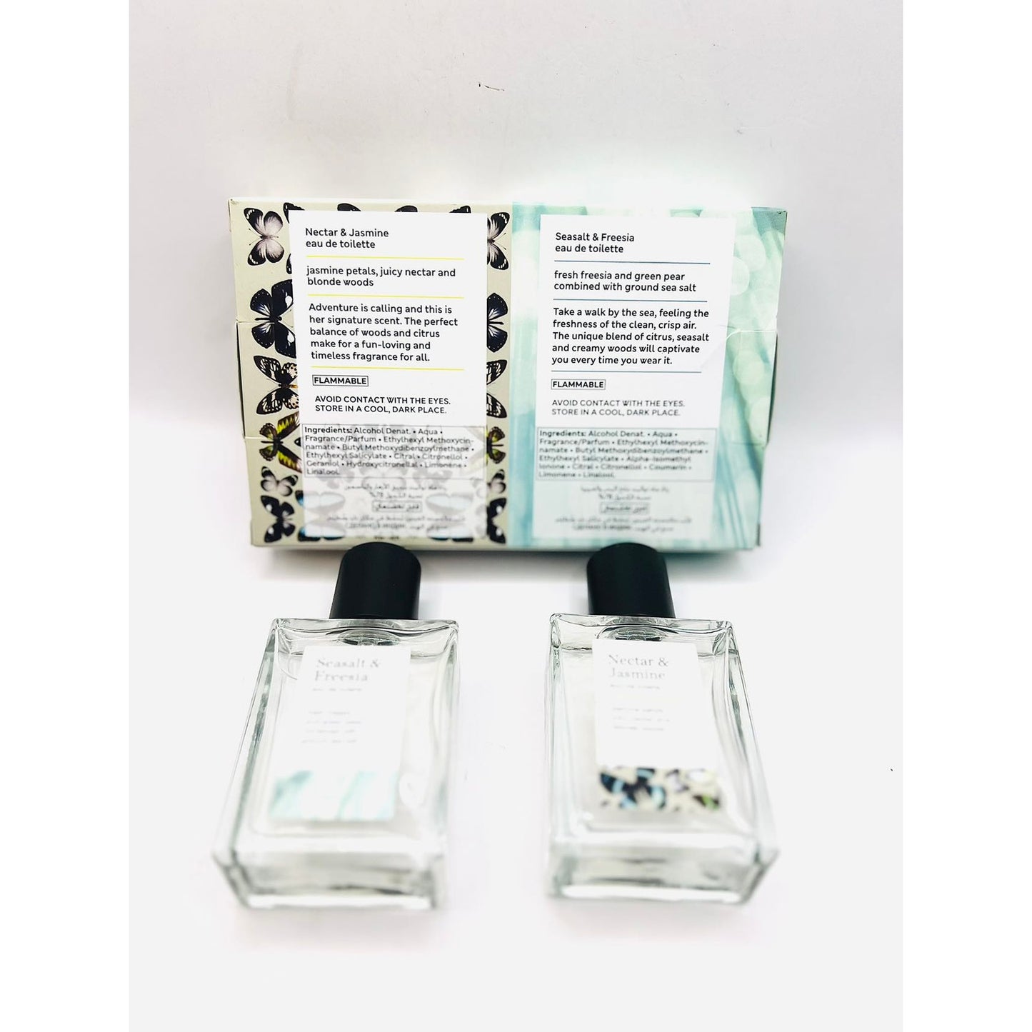 Nectar&Jasmine Seasalt&Freesia 2 in one gift set 1.7oz each