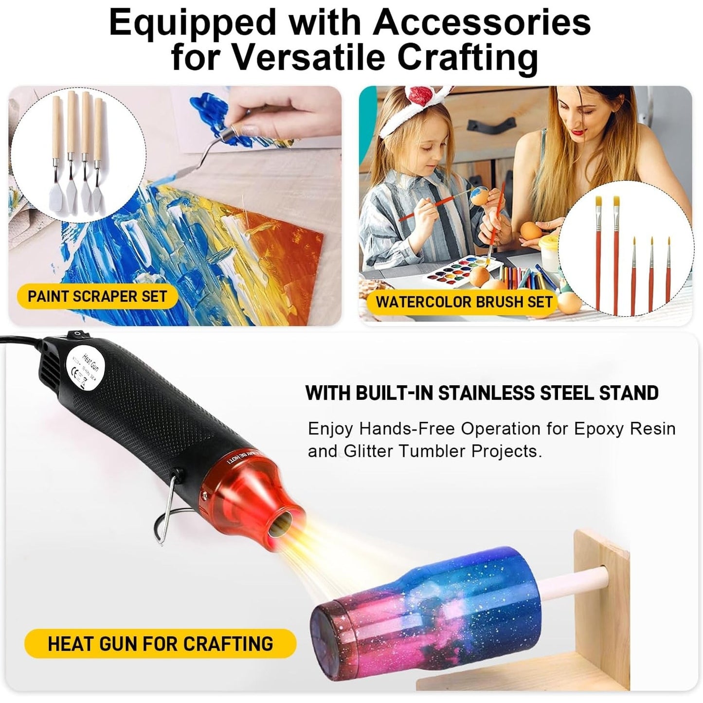 Heat Gun for Crafting - Black