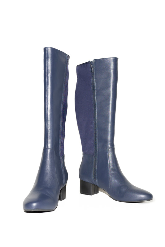 Wen & Wear | Female Riding Boots Genuine Leather Floral Print Sole