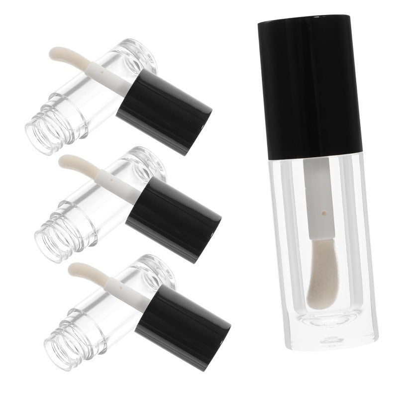 Lip Gloss Tube Refillable Lip Balm Bottles Cosmetic Containers Small Lip Balm Tubes Travel Lip Gloss Bottle Mini Lip Gloss Lip Oil Tubes Lipgloss Lip Glazes Tube Plastic