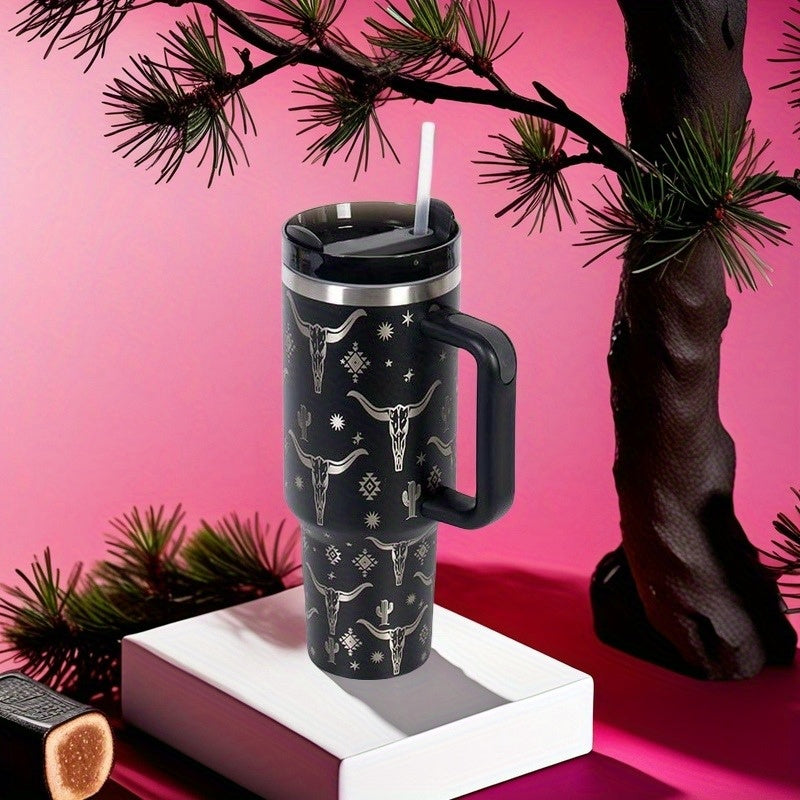 40 oz. stainless steel mug, insulated for durability