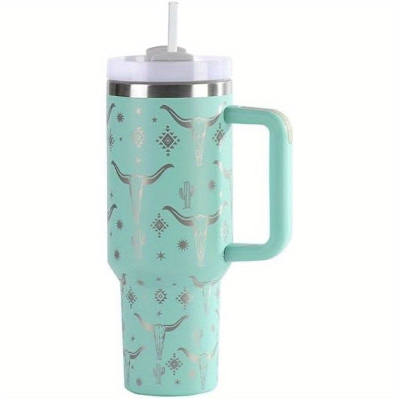 40 oz. stainless steel mug, insulated for durability