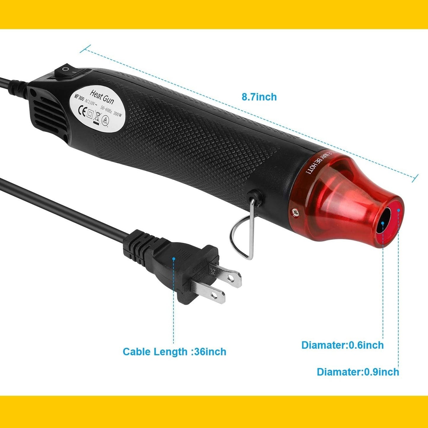 Heat Gun for Crafting - Black