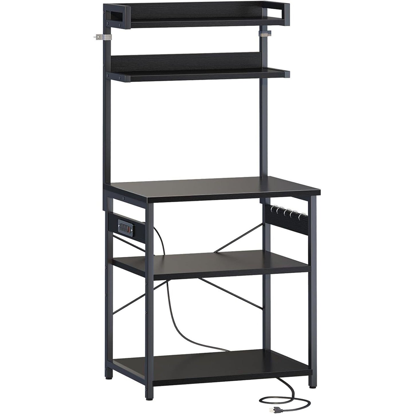 ODK Bakers Rack with Power Outlet, Coffee Bar with Storage 5-Tiers